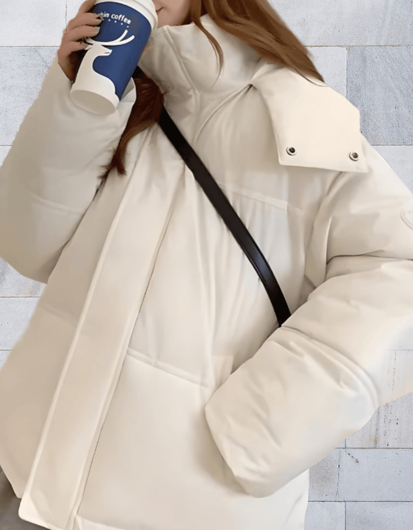 Veste d’Hiver avec Fermeture Éclair et Poches Latérales pour Femme | Idéale pour les Journées Froides