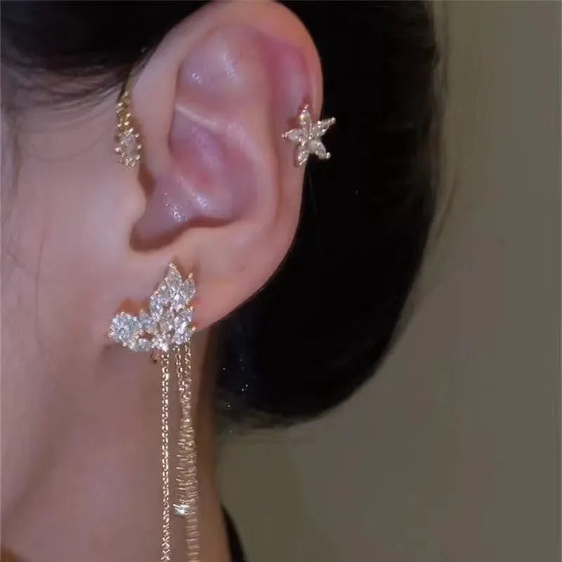 Boucles D’Oreilles À Pendentif Étoile avec Quaste pour Femme | Idéal Pour Les Occasions Spéciales