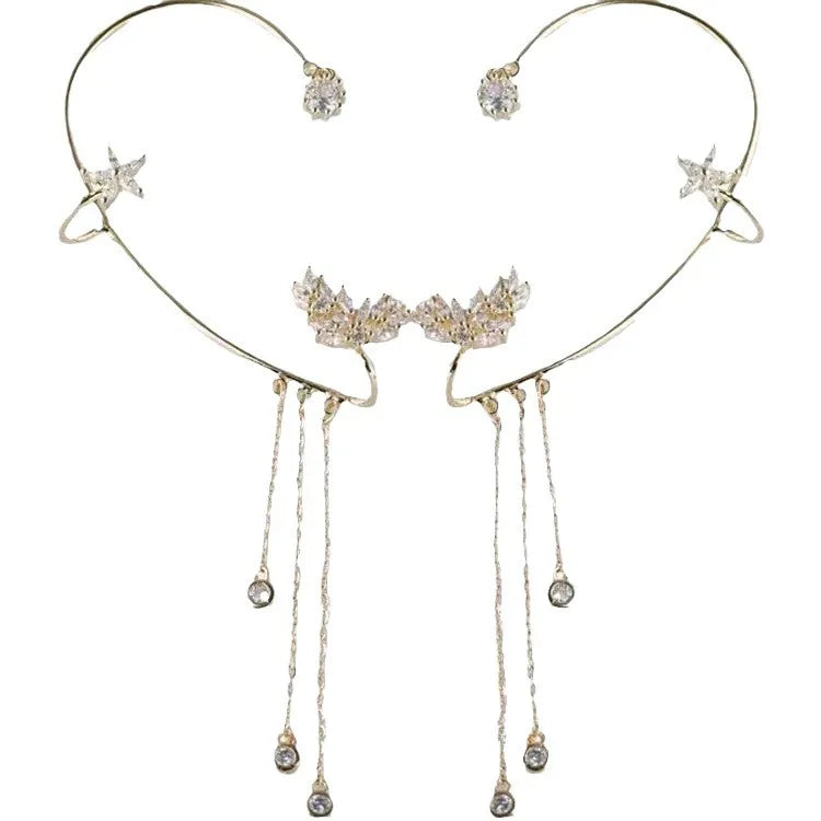 Boucles D’Oreilles À Pendentif Étoile avec Quaste pour Femme | Idéal Pour Les Occasions Spéciales