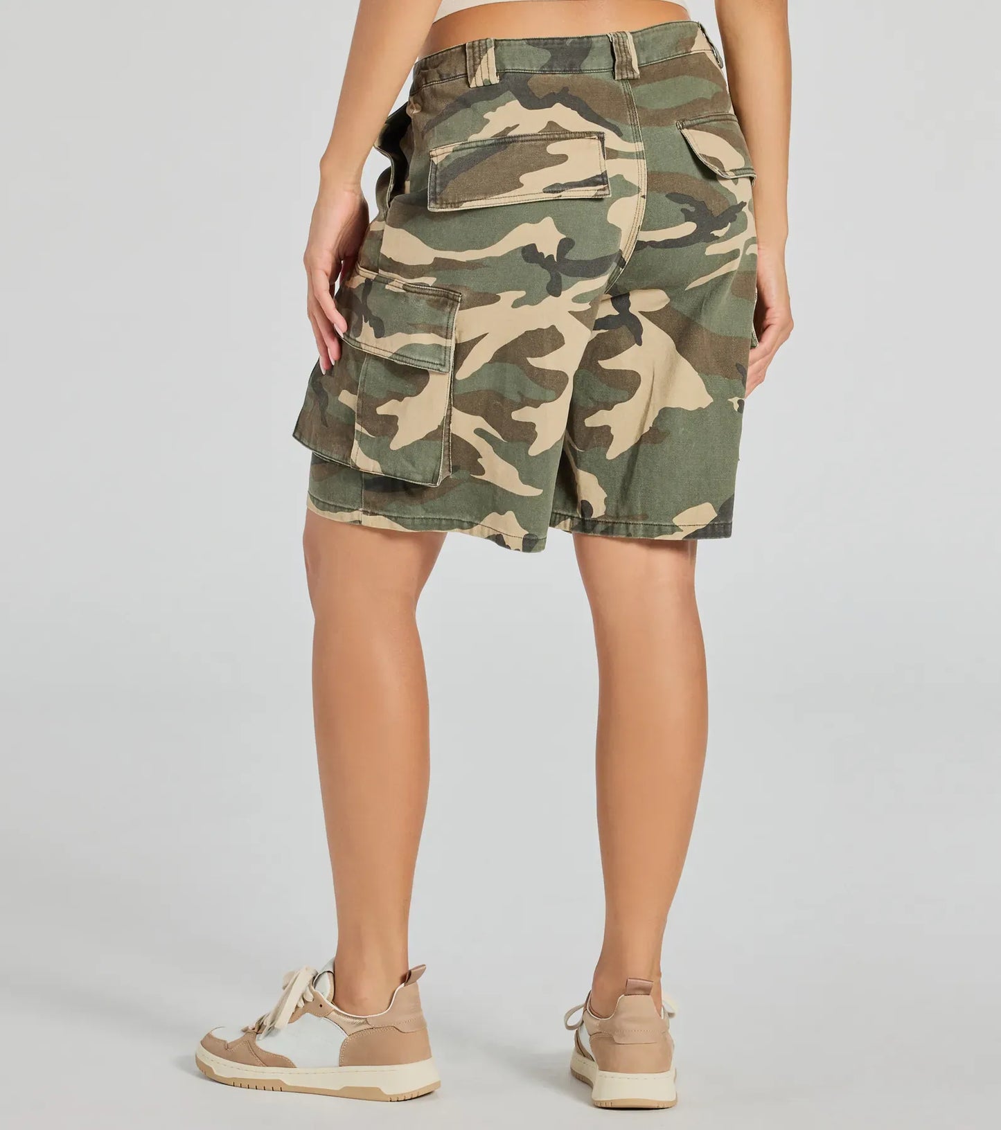 Short Camouflage avec Taille Mi-Haute pour Femmes | Idéal pour les Activités Décontractées