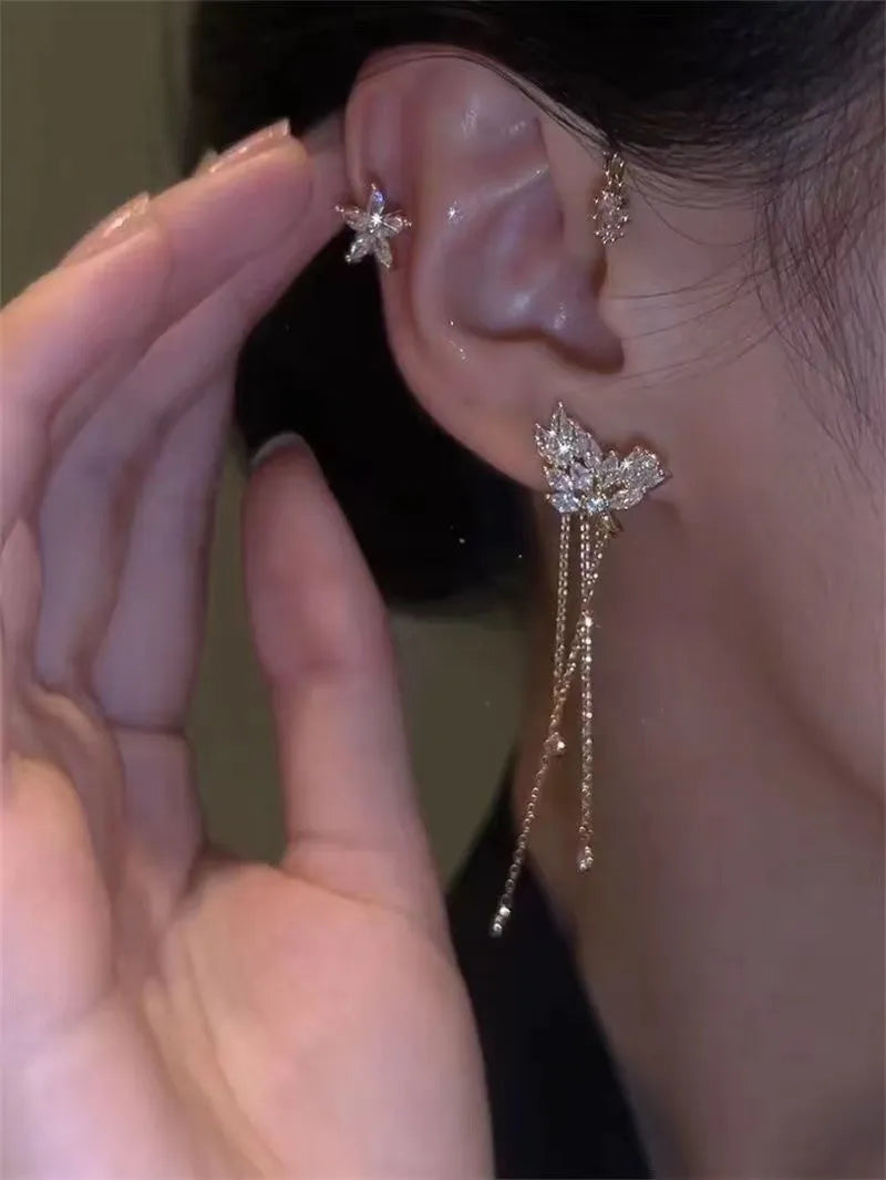 Boucles D’Oreilles À Pendentif Étoile avec Quaste pour Femme | Idéal Pour Les Occasions Spéciales