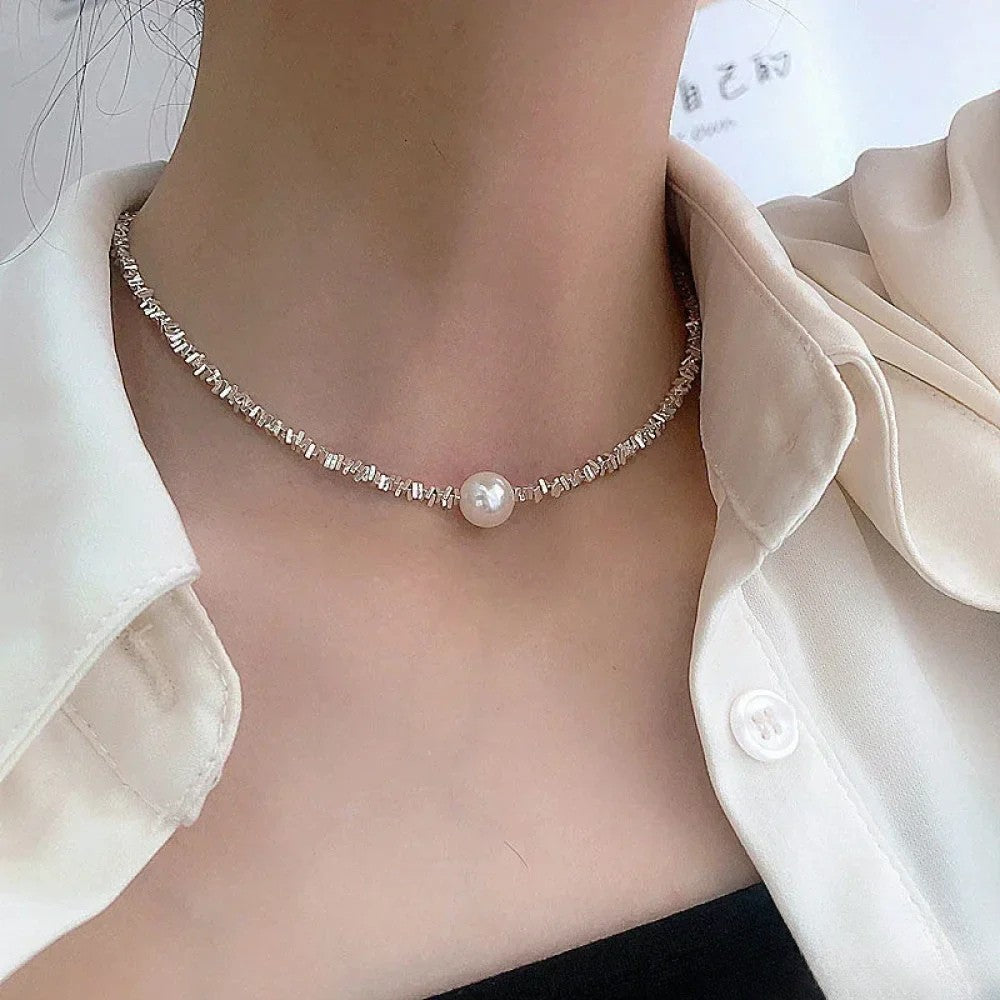 Collier De Perles Avec Design Moderne Et Forme Équilibrée Pour Femmes | Idéal Pour Les Occasions Spéciales