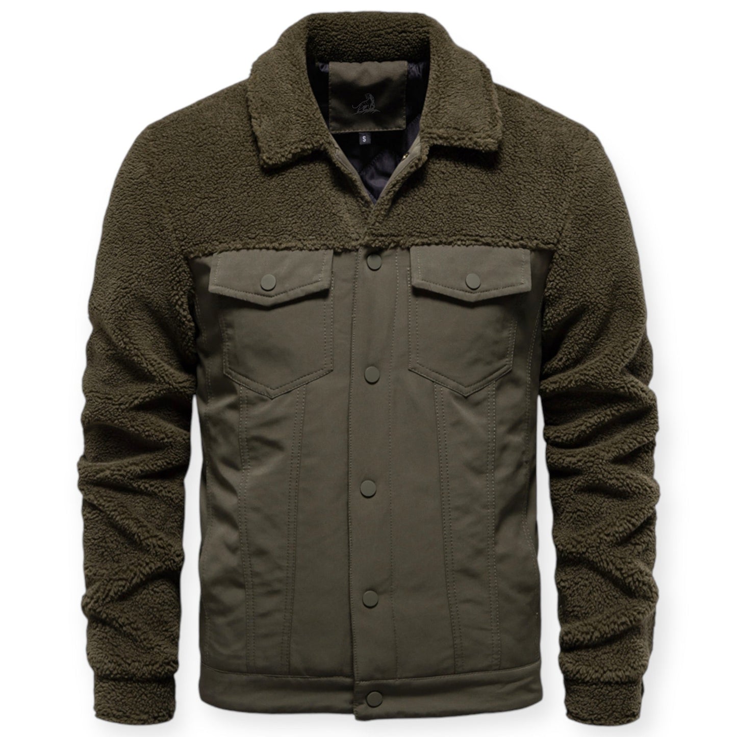 Veste Isolée avec Doublure Et Fermeture À Pression pour Hommes | Idéale pour Les Journées Froides