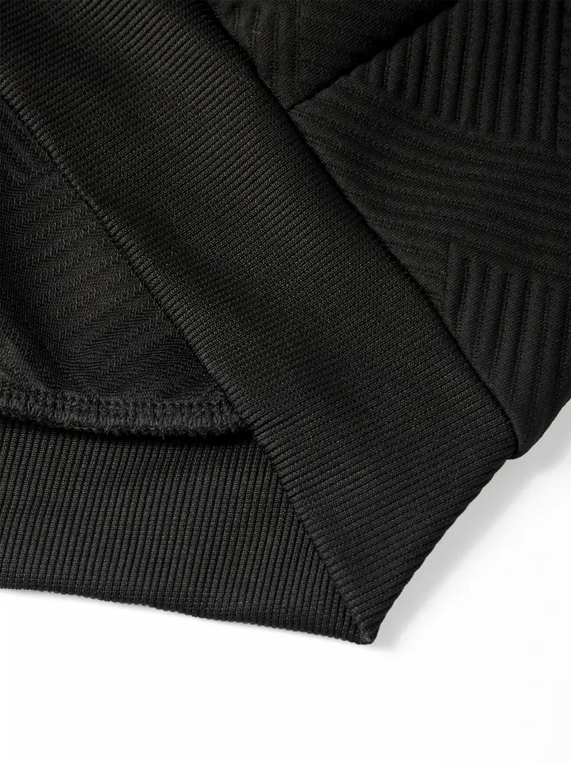 Ensemble Survêtement Texturé avec Capuche et Cordon de Serrage pour Homme | Idéal pour Usage Quotidien