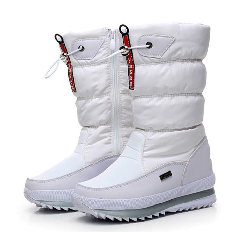 Bottes D’Hiver avec Semelle Antidérapante pour Femme | Idéales pour Temps Froid