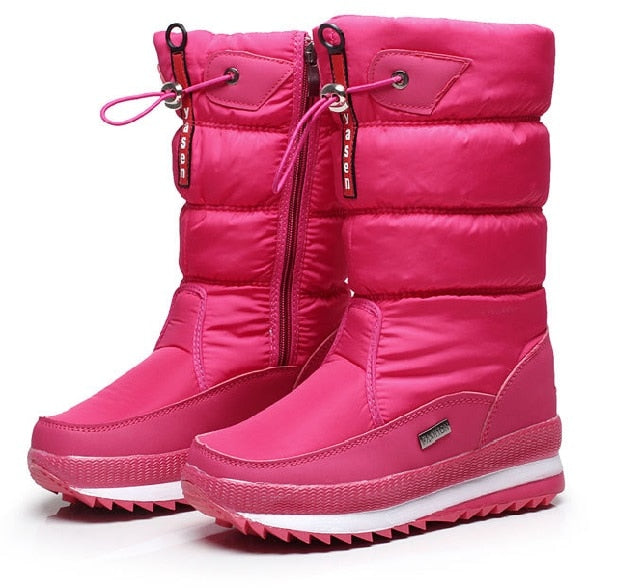 Bottes D’Hiver avec Semelle Antidérapante pour Femme | Idéales pour Temps Froid