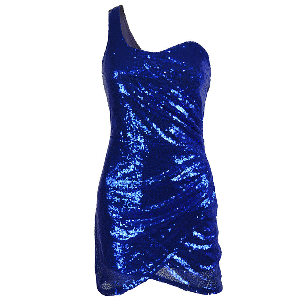 Robe Mini à Épaule Dénudée avec Détails Froncés pour Femme | Idéale pour les Soirées