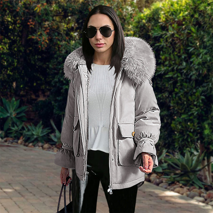 Veste d’Extérieur avec Capuche Réglable et Poches pour Femmes | Idéale pour l’Automne et l’Hiver
