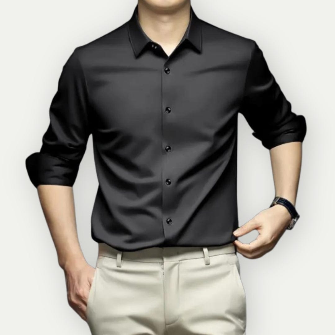 Chemise Slim Fit À Manches Longues avec Coupe Ajustée pour Homme | Idéale pour Le Bureau