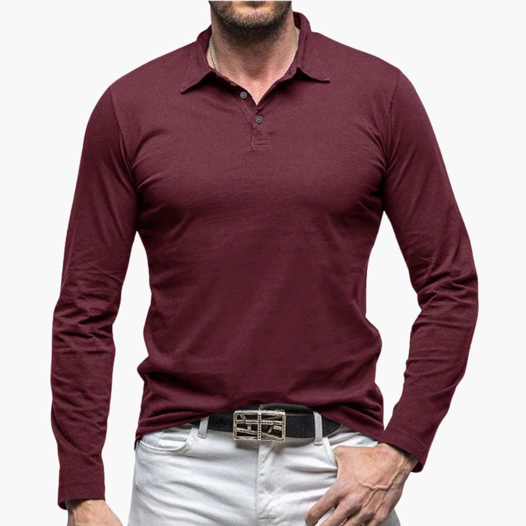 Polo Slim Fit à Manches Longues pour Homme | Idéale pour un Usage Quotidien et Semi-Formel