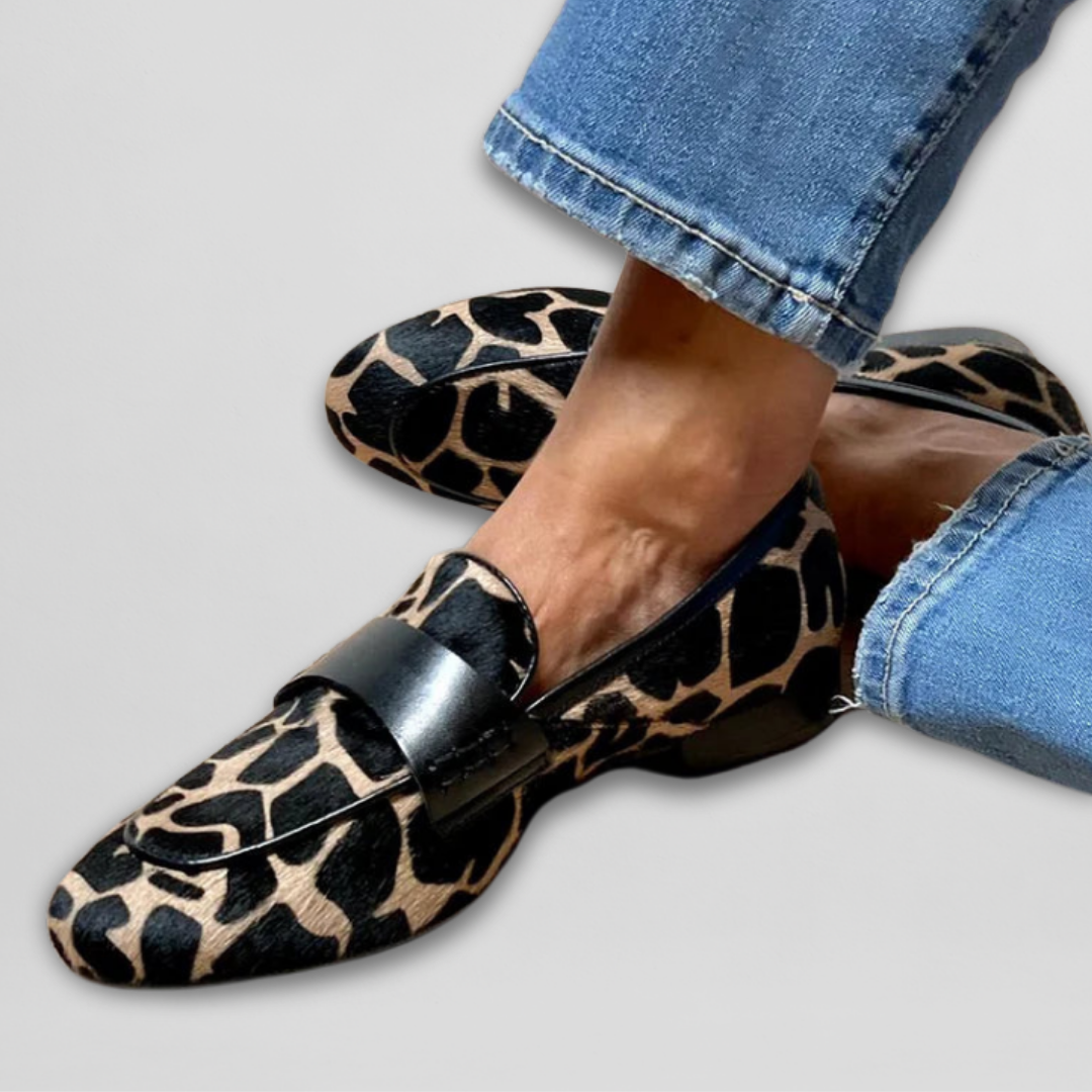Mocassins avec Imprimé Animalier pour Femmes | Idéal pour Un Usage Quotidien