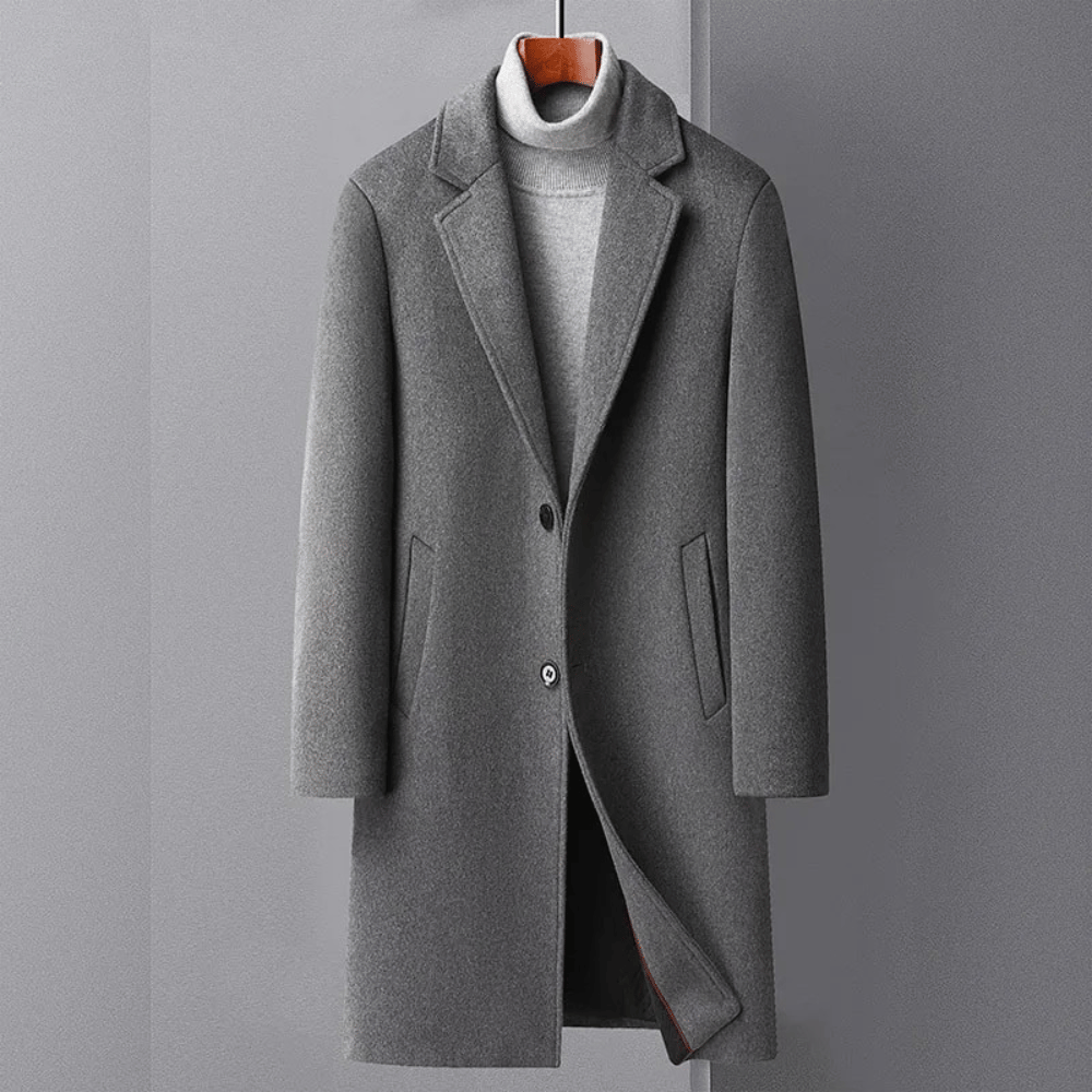 Manteau Long avec Fermeture À Boutons pour Homme | Idéal pour La Saison Froide