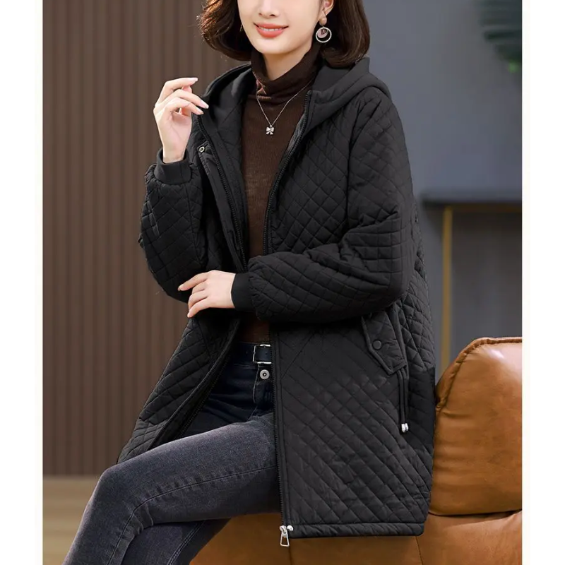 Veste Matelassée Avec Doublure Et Fermeture Zippée Pour Femme | Idéale Pour La Saison Automne-Hiver