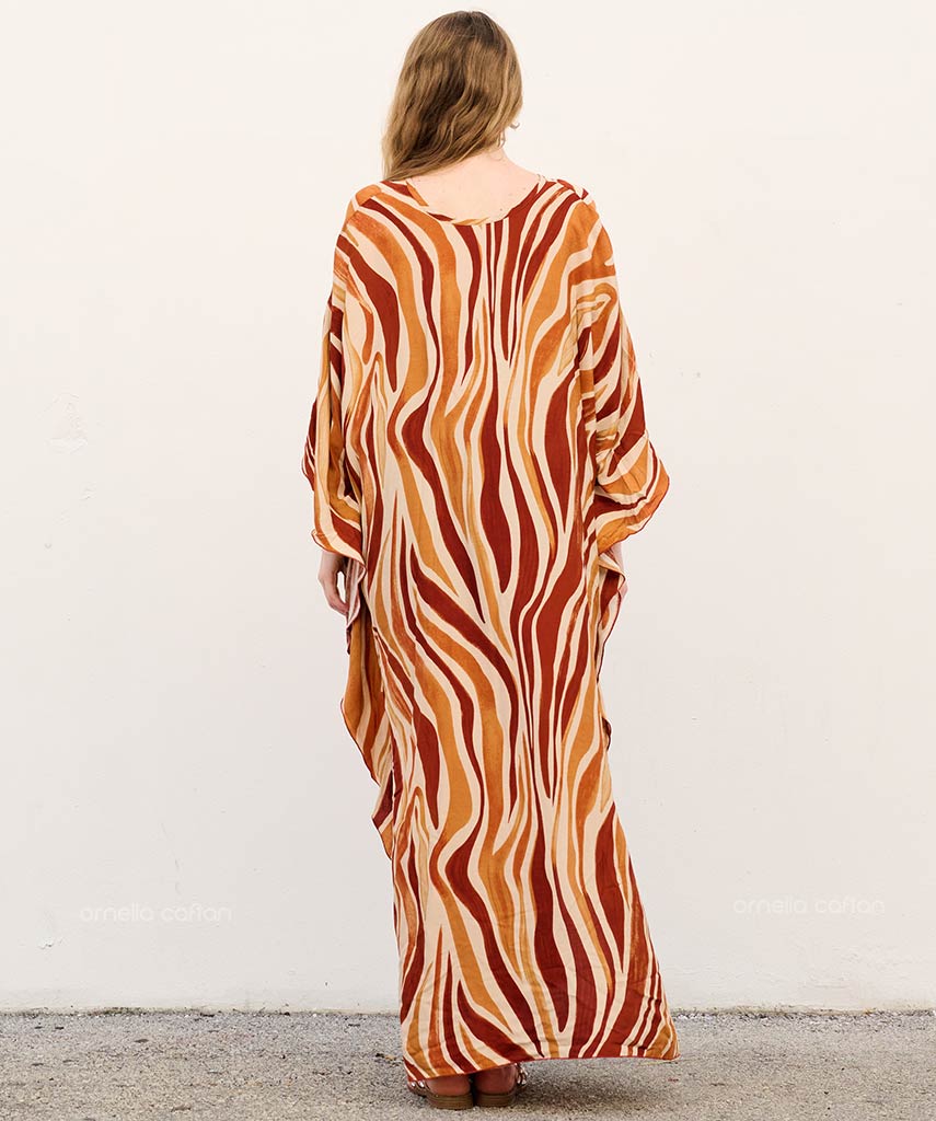 Caftan Ample à Coupe Fluide pour Femme | Idéal pour les Journées Décontractées et les Sorties Estivales