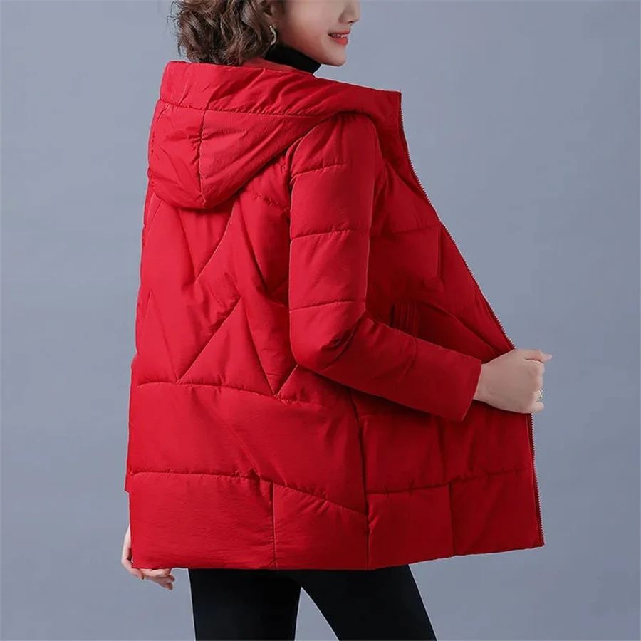 Veste Matelassée À Col Rond avec Motif Côtelé pour Femme | Idéale pour La Saison Automne-Hiver
