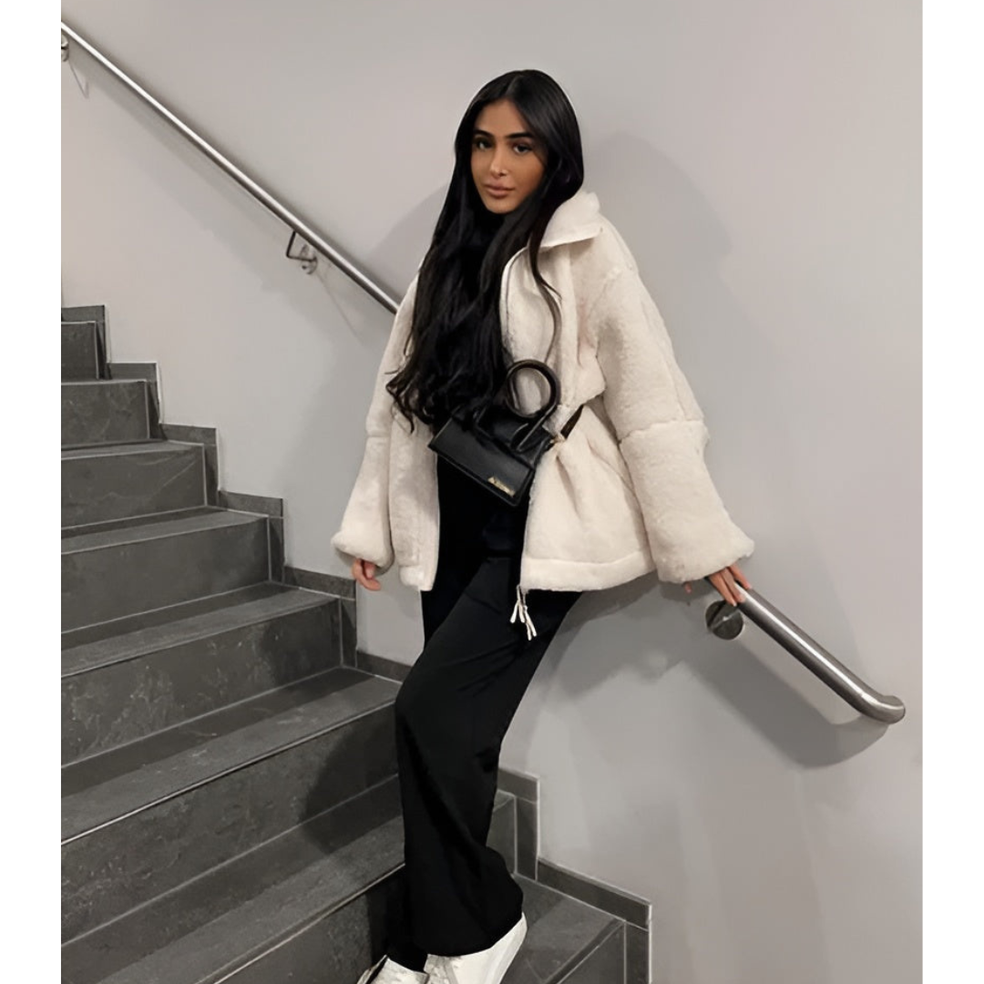 Manteau d’Hiver à Coupe Régulière pour Femme | Idéal par Temps Froid
