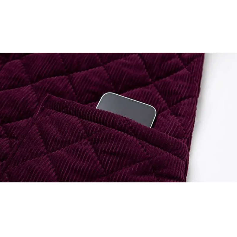 Veste Matelassée Avec Doublure Polaire Et Manches Longues Pour Femme | Idéale Pour La Saison Automne-Hiver