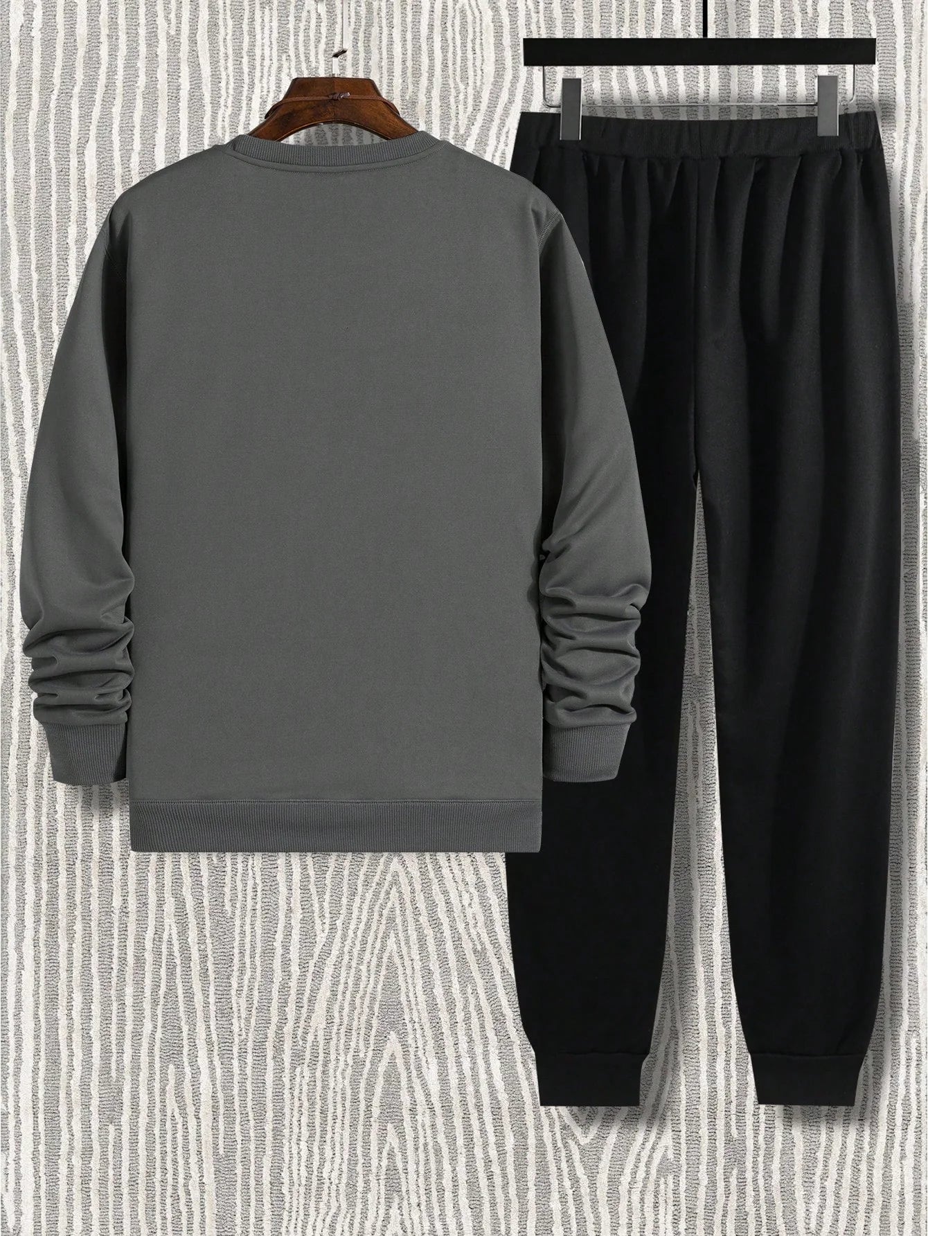 Ensemble 2 Pièces avec Hoodie À Imprimé Et Pantalon pour Homme | Idéal pour L’Automne Et L’Hiver