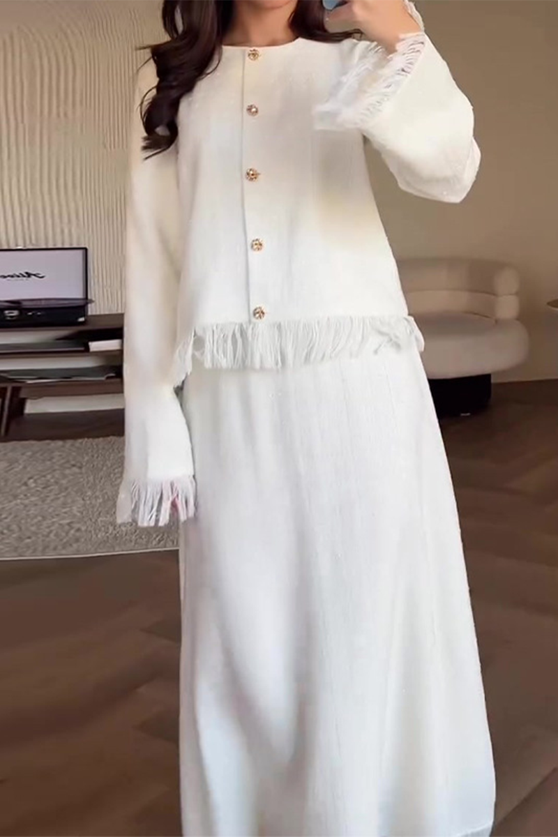 Ensemble Deux Pièces Avec Haut À Manches Longues Et Pantalon Taille Haute pour Femme | Idéal pour Usage Quotidien