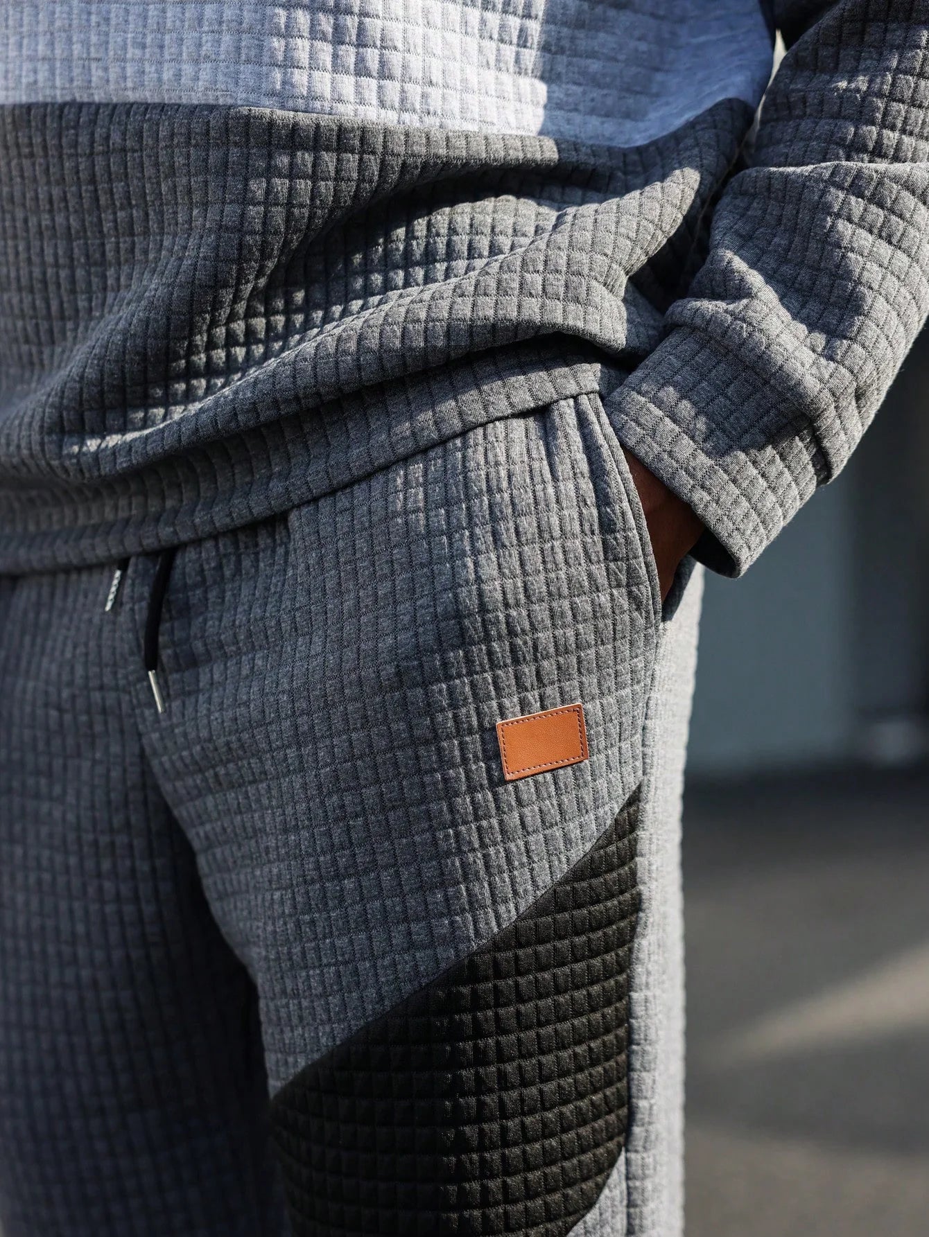 Ensemble 2 Pièces avec Hoodie Patchwork Et Pantalon pour Homme | Idéal pour L’Automne Et L’Hiver