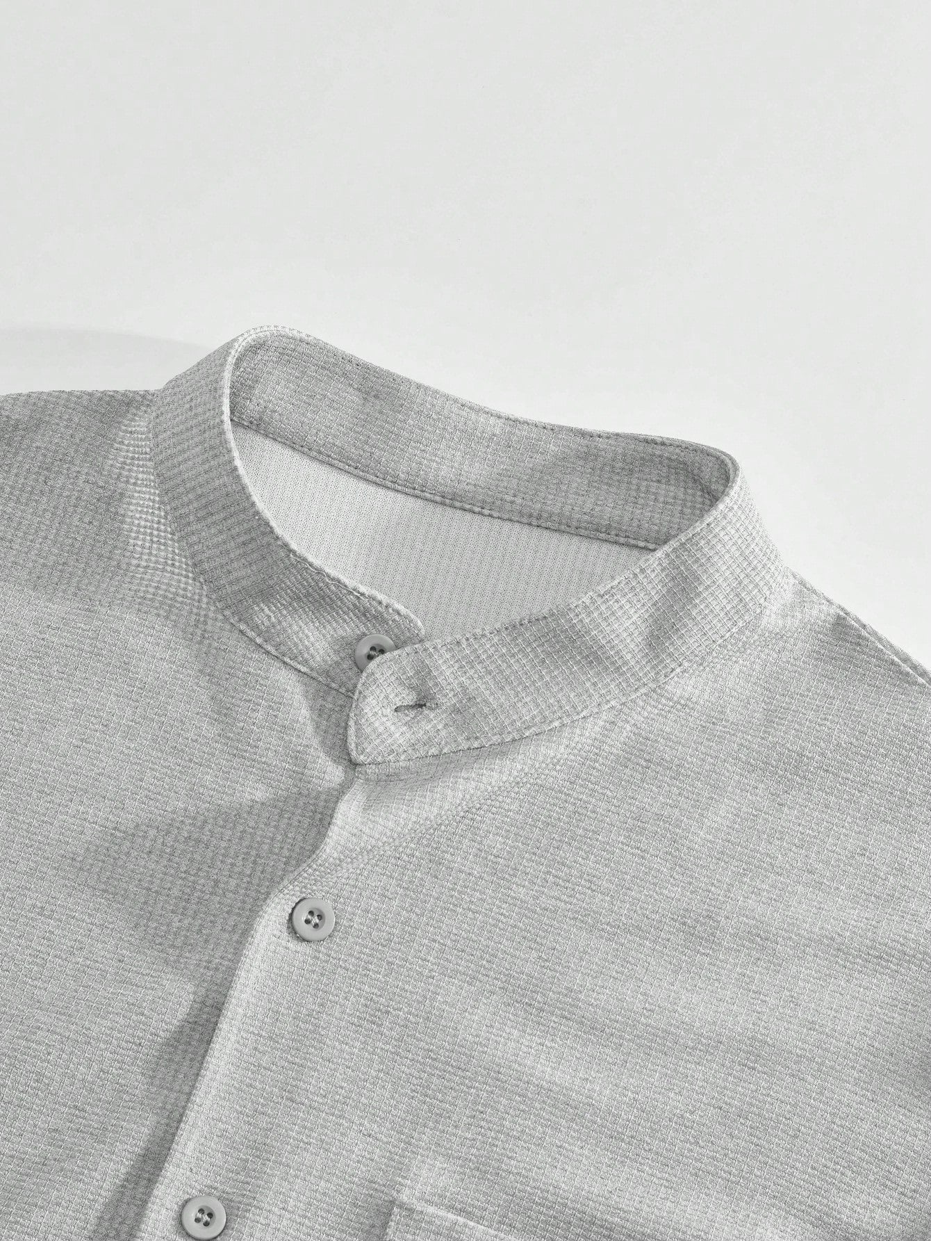 Ensemble avec Chemise À Col Montant Et Pantalon pour Homme | Idéal pour Toutes Les Saisons