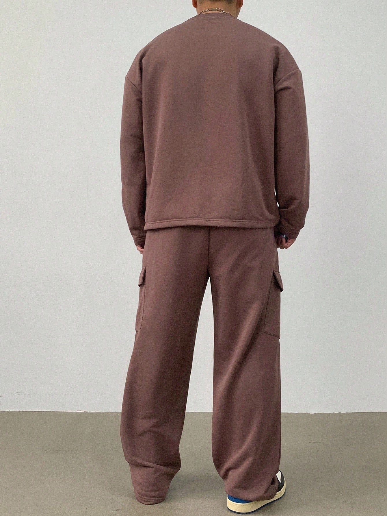 Ensemble avec T-Shirt Manches Longues Et Pantalon Cargo pour Homme | Idéal pour Toutes Les Saisons