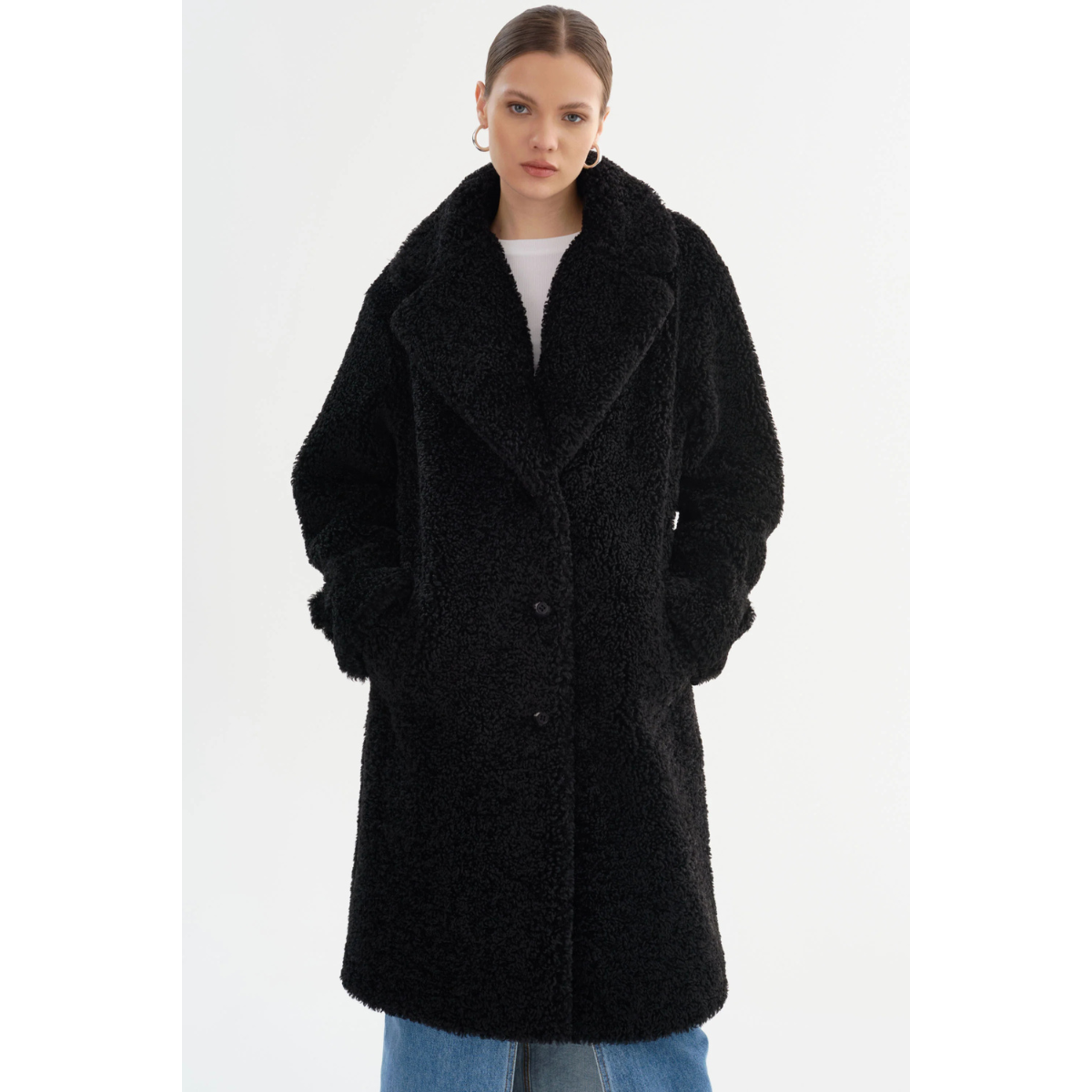 Veste Polaire Oversize avec Col Montant et Fermeture Zippée pour Femme | Idéale pour Temps Froid