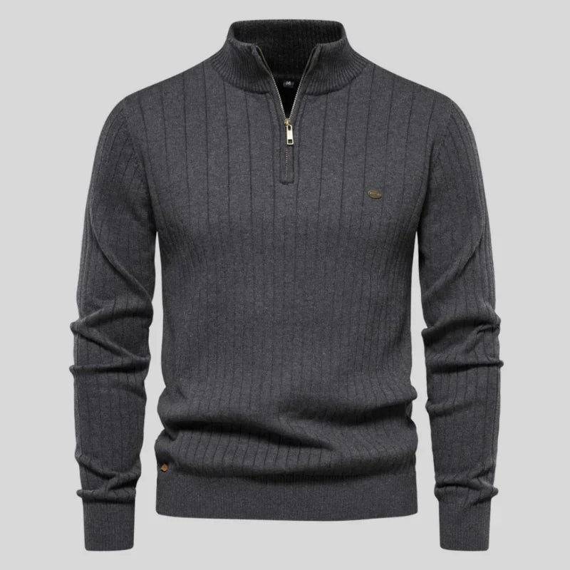 Pull à Demi-Fermeture Zippée à Manches Longues pour Homme | Idéal pour un Usage Quotidien