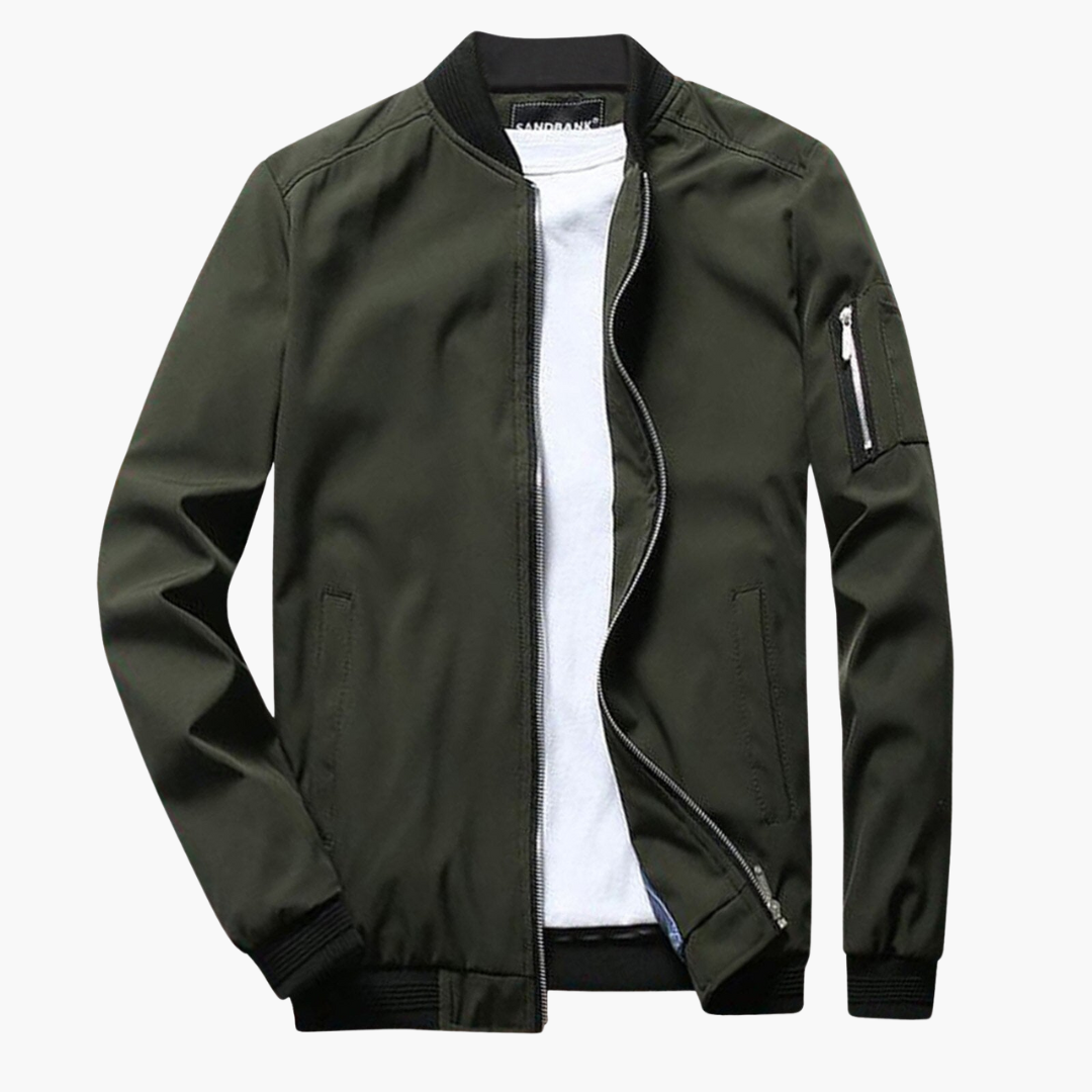 Veste Légère avec Fermeture Éclair pour Homme | Idéal pour La Mi-Saison