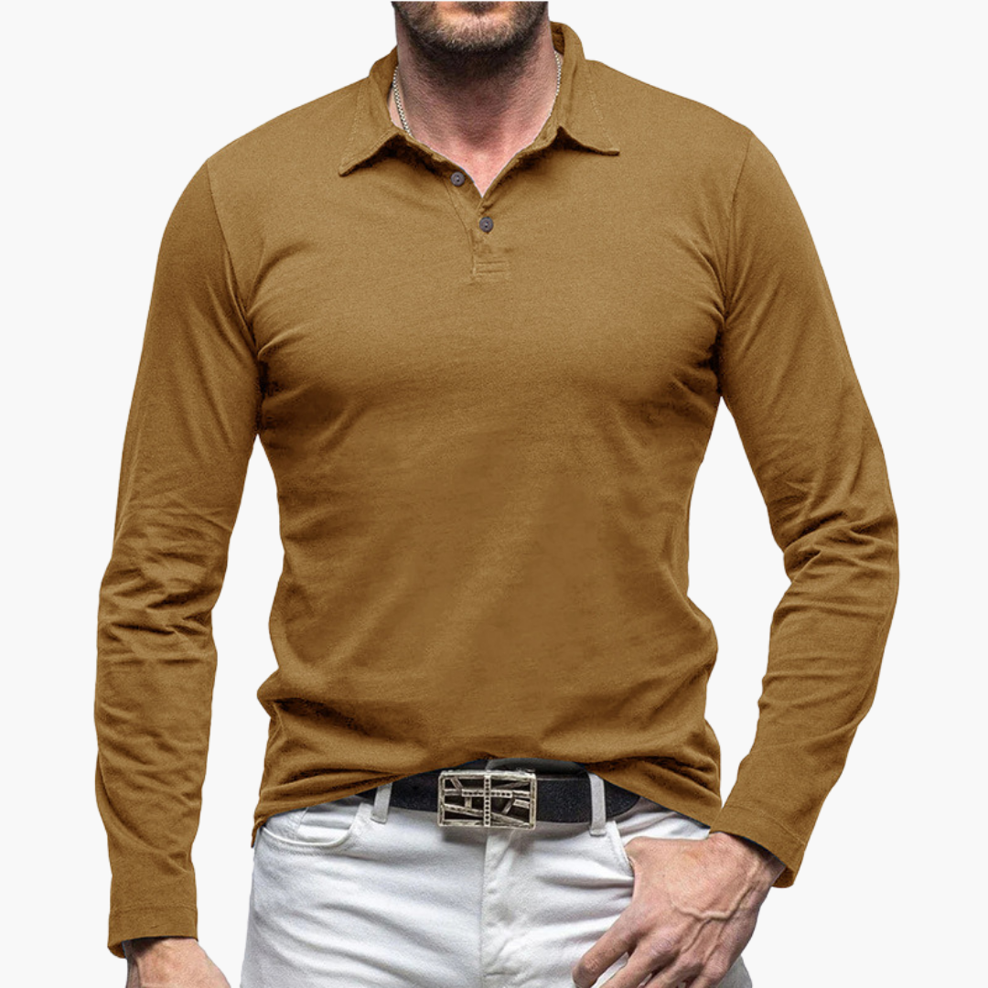Polo Slim Fit à Manches Longues pour Homme | Idéale pour un Usage Quotidien et Semi-Formel