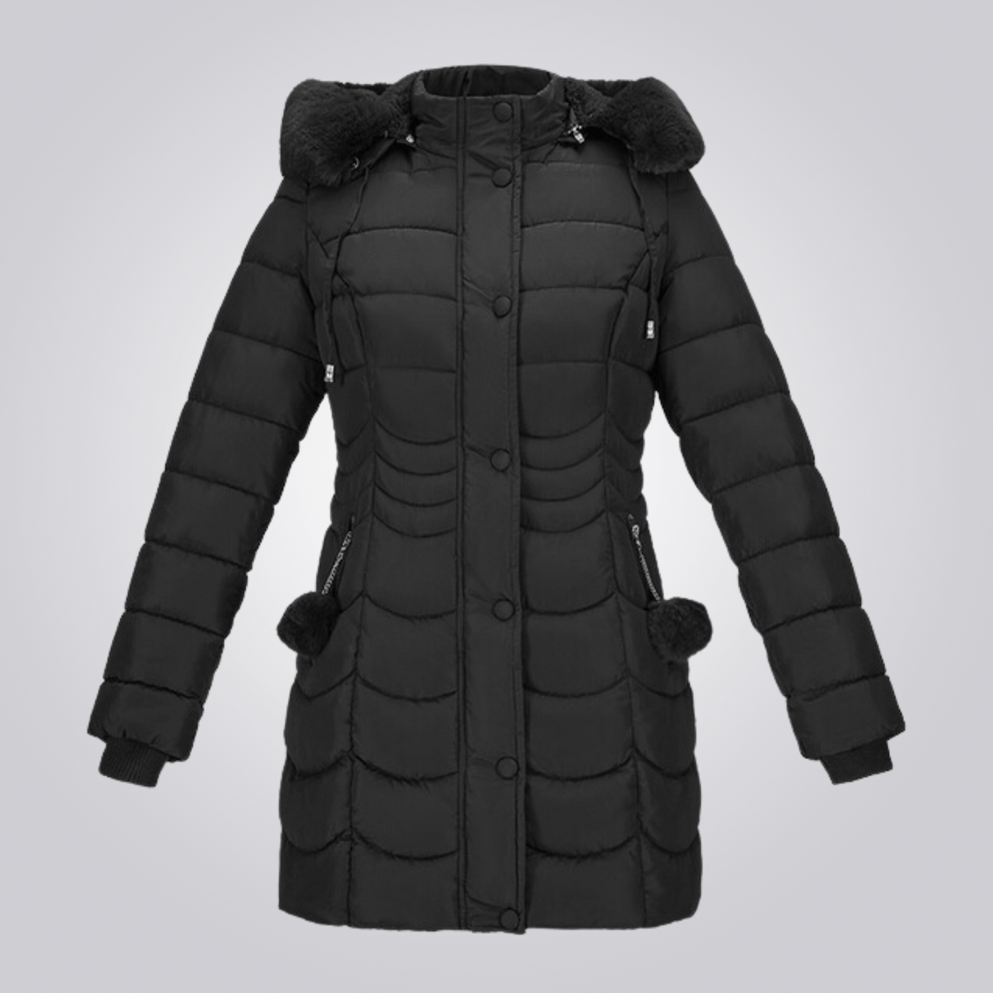 Manteau Long avec Capuche Amovible pour Femme | Idéal pour l’Hiver