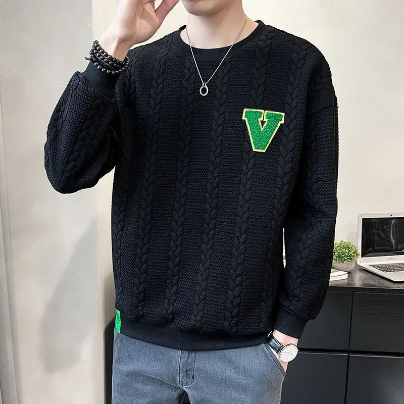 Sweatshirt Oversize avec Logo Poitrine pour Homme Grande Taille | Idéal pour les Looks Streetwear