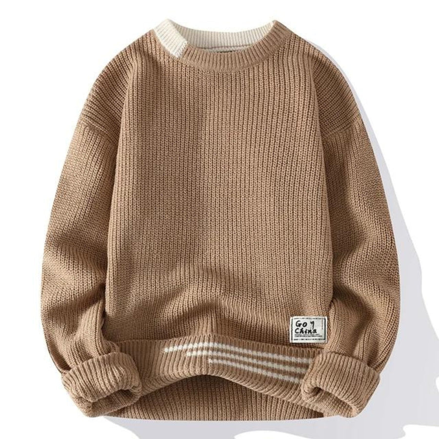 Pull à Manches Longues en Maille pour Hommes | Idéal pour un Usage Quotidien