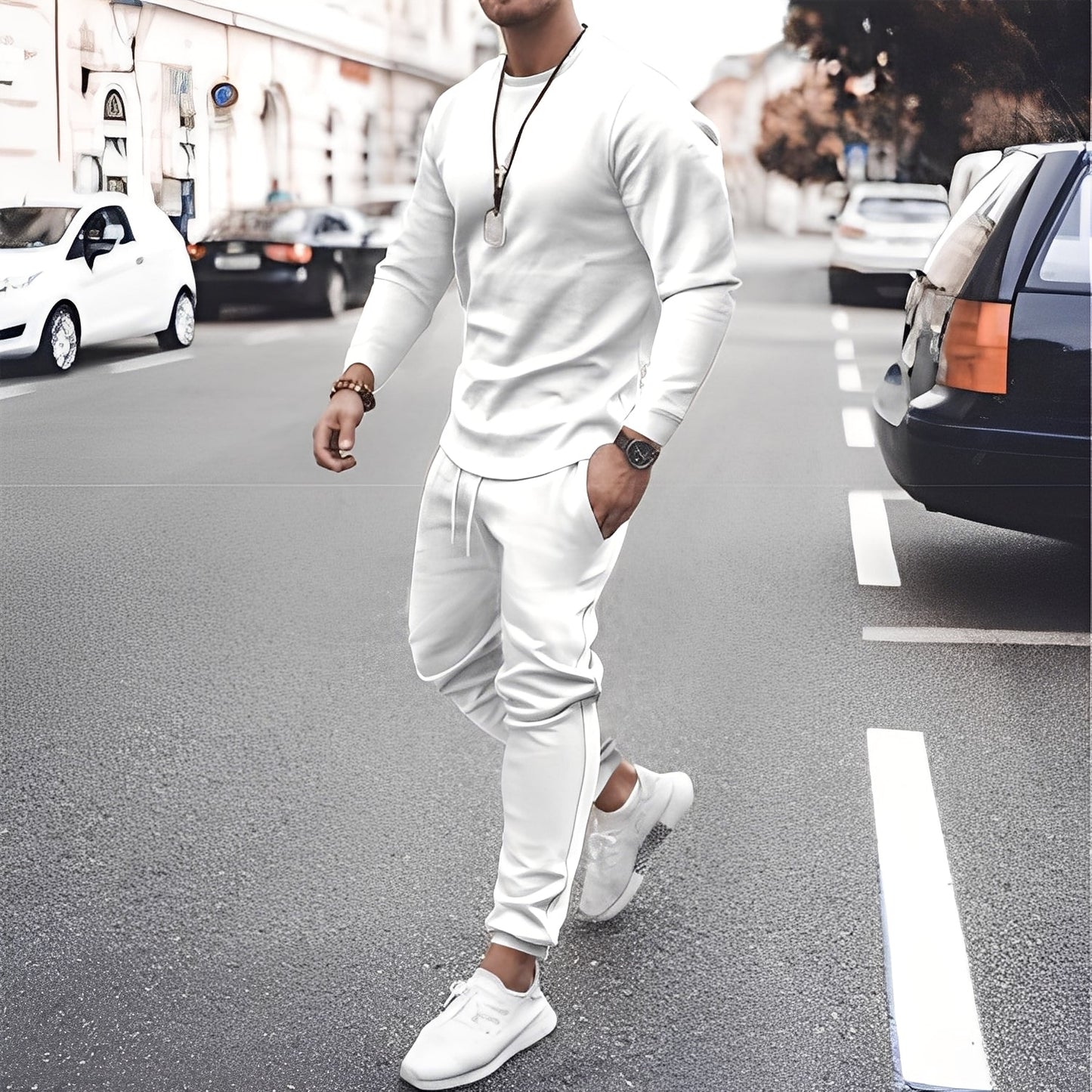 Ensemble de Survêtement pour Homme avec Sweat et Pantalon | Idéal pour le Sport et les Loisirs