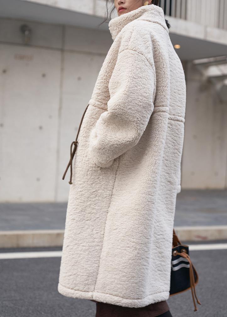 Manteau d’Hiver Grande Taille avec Col Haut et Cordon de Serrage pour Femme | Idéal pour la Saison Froide
