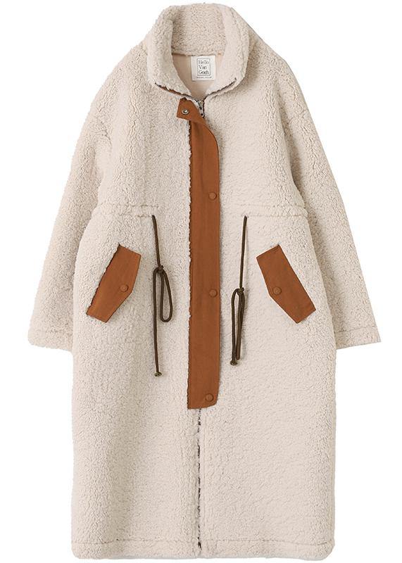 Manteau d’Hiver Grande Taille avec Col Haut et Cordon de Serrage pour Femme | Idéal pour la Saison Froide