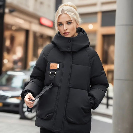 Manteau Long d’Hiver avec Capuche pour Femme | Idéal pour les Journées Froides