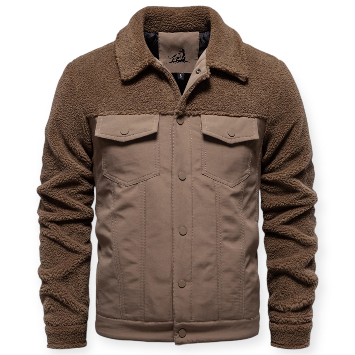 Veste Isolée avec Doublure Et Fermeture À Pression pour Hommes | Idéale pour Les Journées Froides