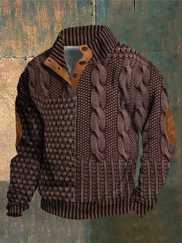 Pull à Coupe Décontractée pour Homme avec Col Classique | Idéal pour Détente et Quotidien