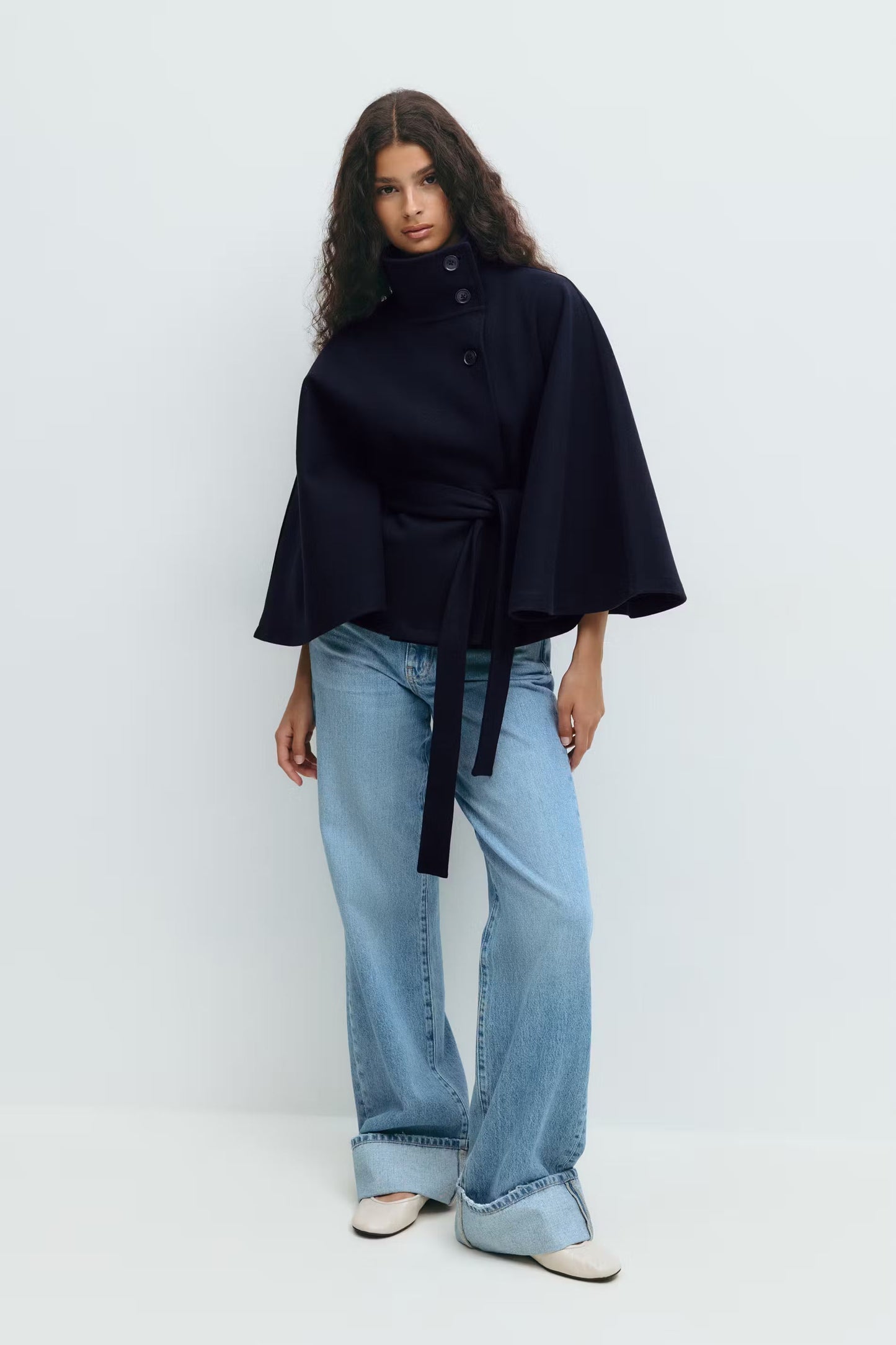 Manteau-cape Avec Ceinture Pour Femmes | Idéal Pour L’automne