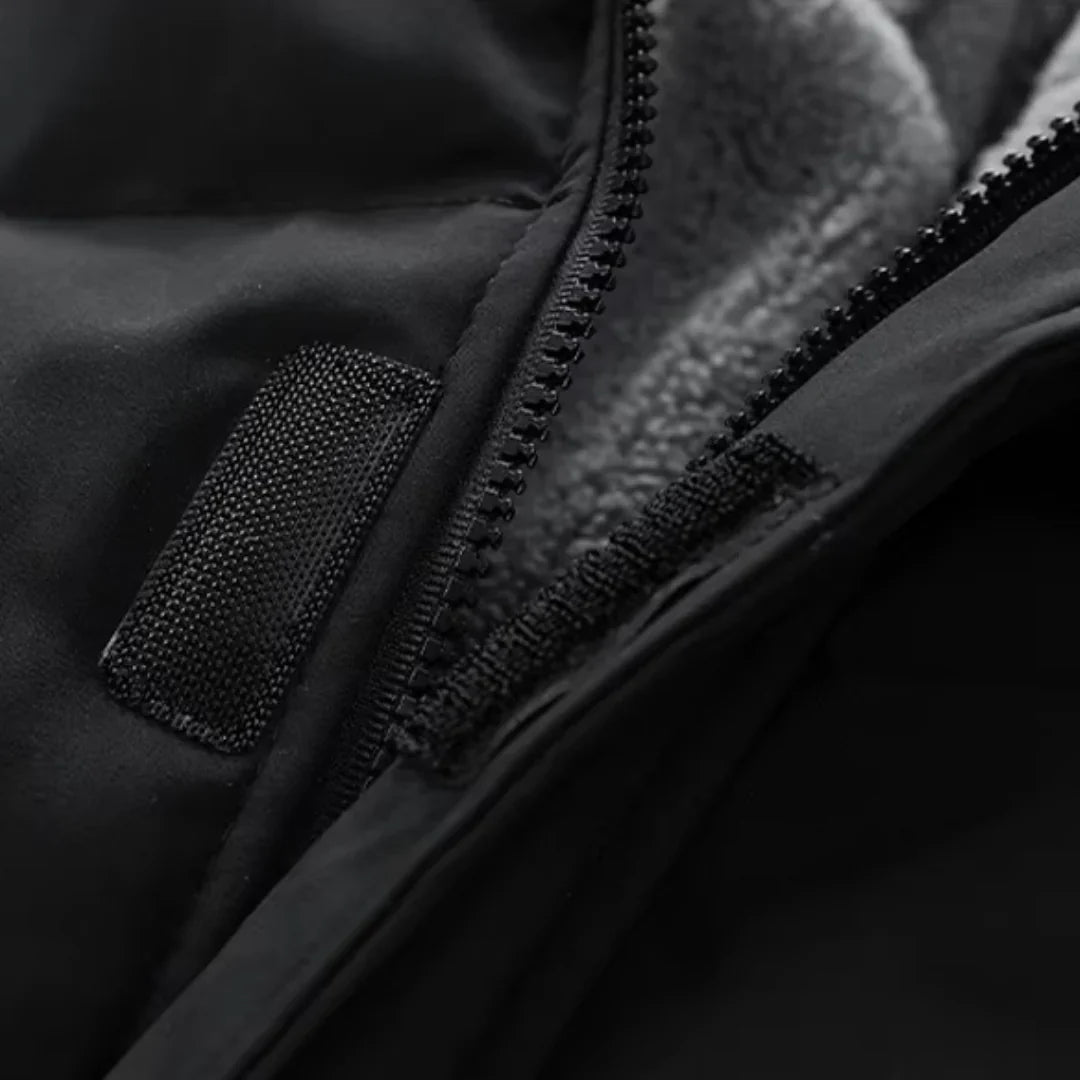 Veste à Capuche avec Fermeture Éclair et Poches pour Homme | Idéale pour l’Hiver