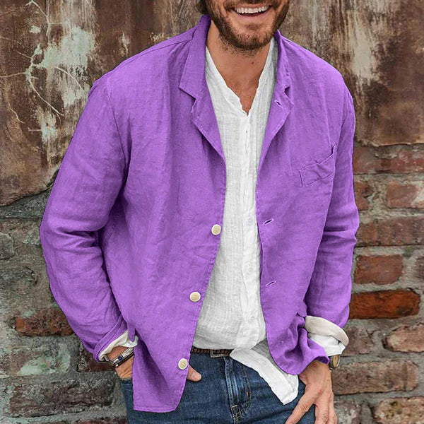 Veste Légère avec Coupe Décontractée et Poches Fonctionnelles pour Hommes | Idéale pour Printemps et Été