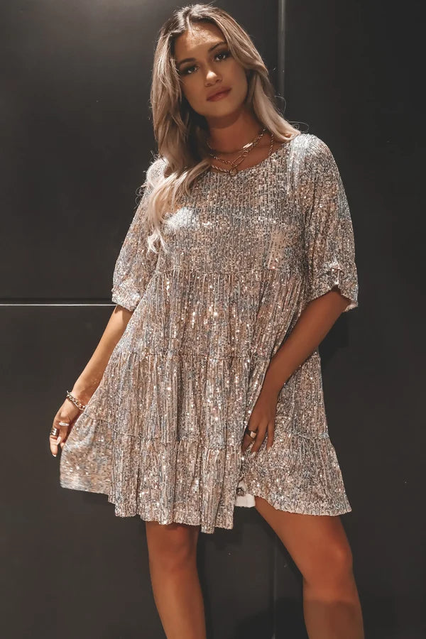 Robe Courte avec Manches Courtes pour Femmes | Idéale pour les Occasions Spéciales