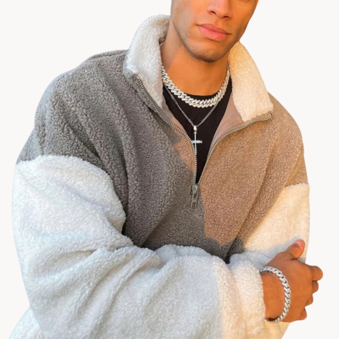 Pull à Demi-Zip Uni pour Hommes avec Coupe Décontractée | Idéal pour l’Automne et l’Hiver