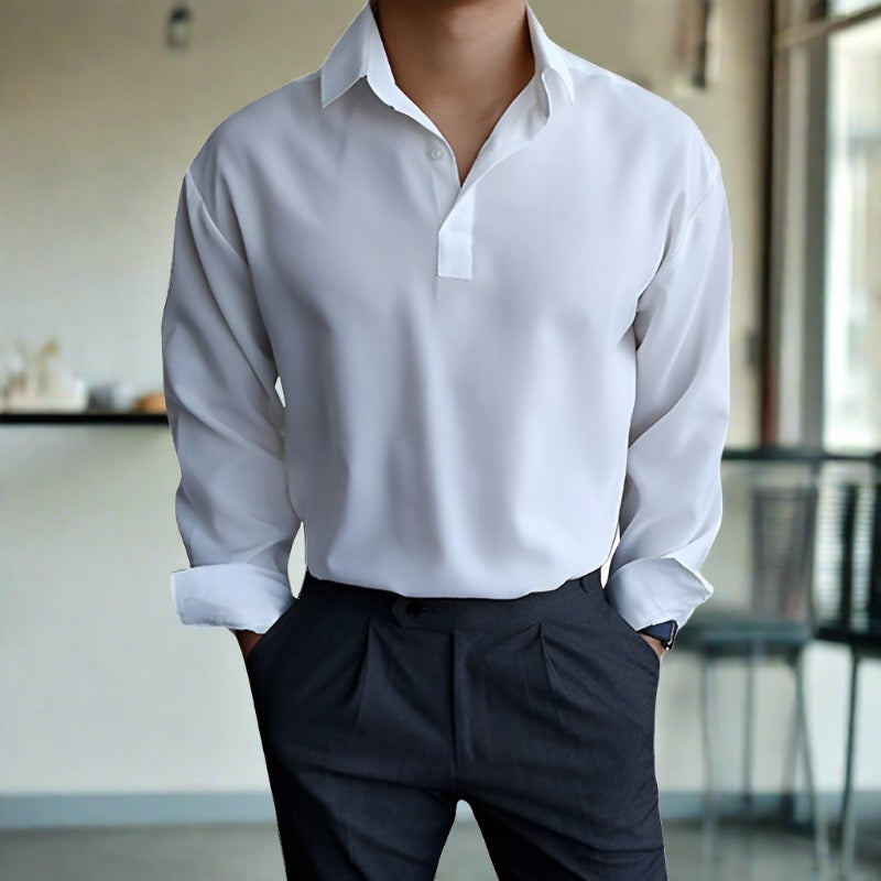 Polo À Manches Longues avec Coupe Décontractée pour Homme | Idéal pour Différentes Occasions