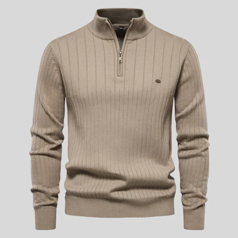 Pull à Demi-Fermeture Zippée à Manches Longues pour Homme | Idéal pour un Usage Quotidien