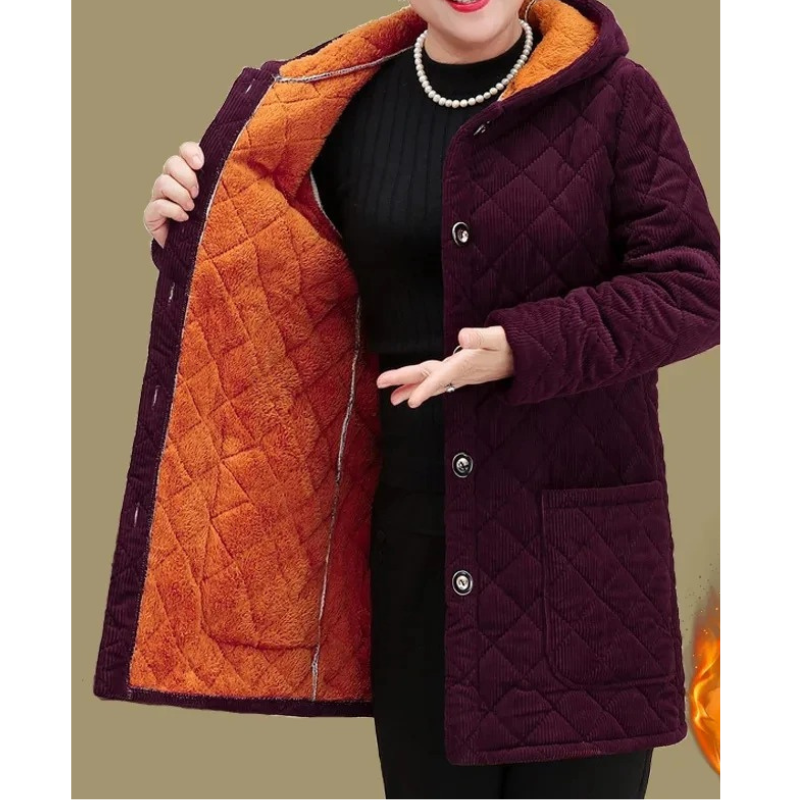 Veste Matelassée Avec Doublure Polaire Et Manches Longues Pour Femme | Idéale Pour La Saison Automne-Hiver