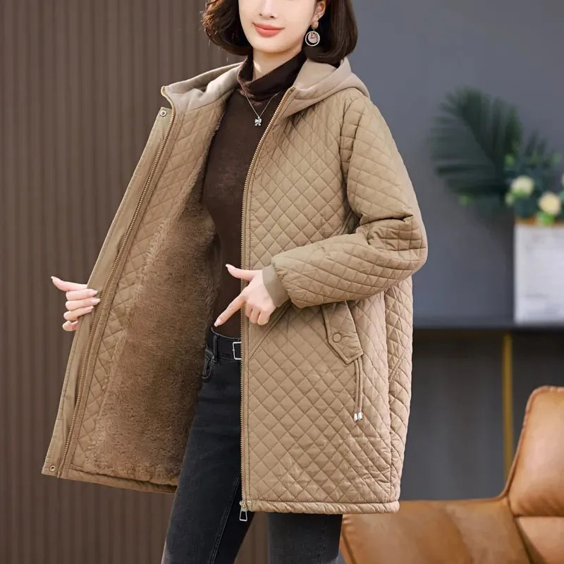 Veste Matelassée Avec Doublure Et Fermeture Zippée Pour Femme | Idéale Pour La Saison Automne-Hiver
