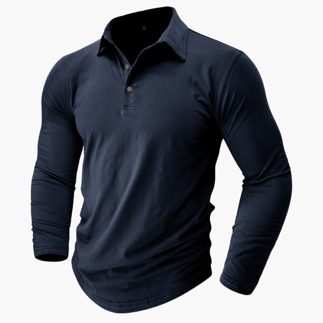 Polo Slim Fit à Manches Longues pour Homme | Idéale pour un Usage Quotidien et Semi-Formel