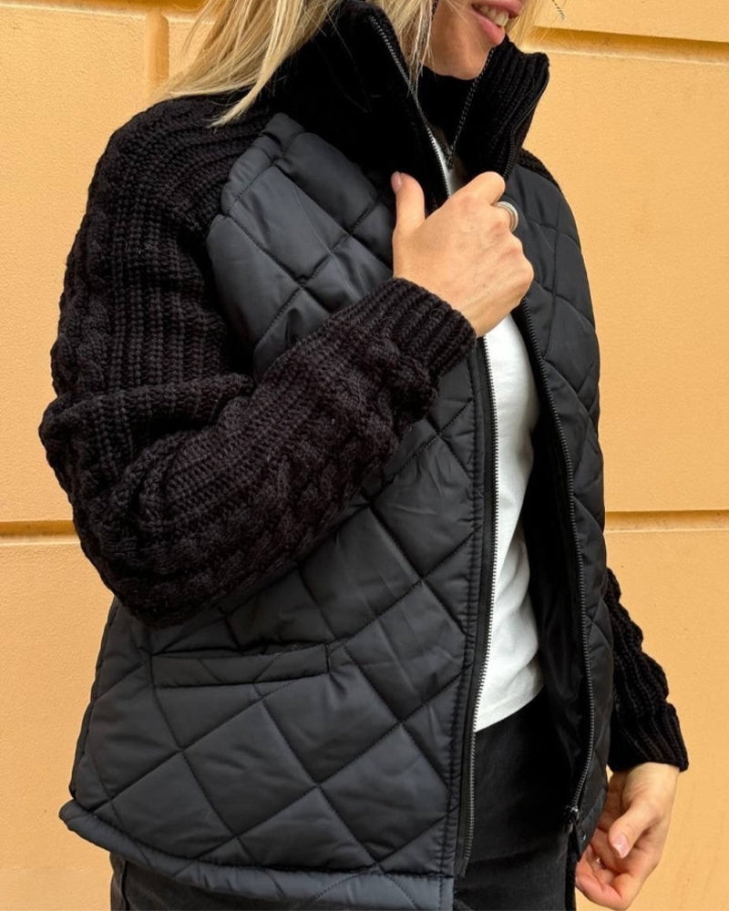 Veste Zippée à Col Haut pour Femme | Idéale pour la Saison d’Hiver